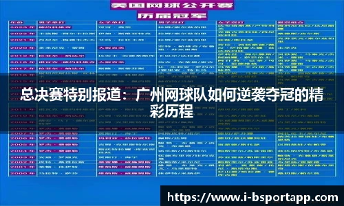 总决赛特别报道：广州网球队如何逆袭夺冠的精彩历程