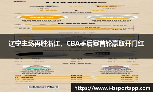 辽宁主场再胜浙江，CBA季后赛首轮豪取开门红